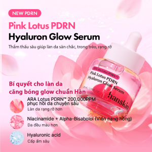 Hanskin Pink Lotus PDRN Hyaluron Glow Serum